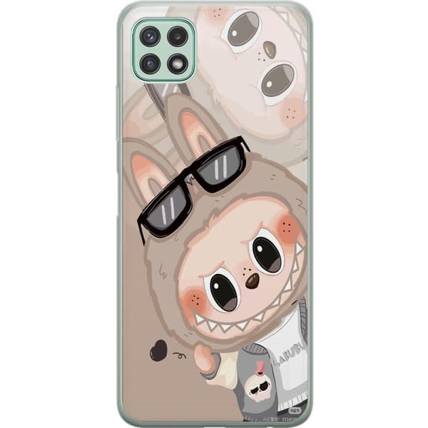 Samsung Galaxy A22 5G Gennemsigtig cover Labubu Rainbow Chaos