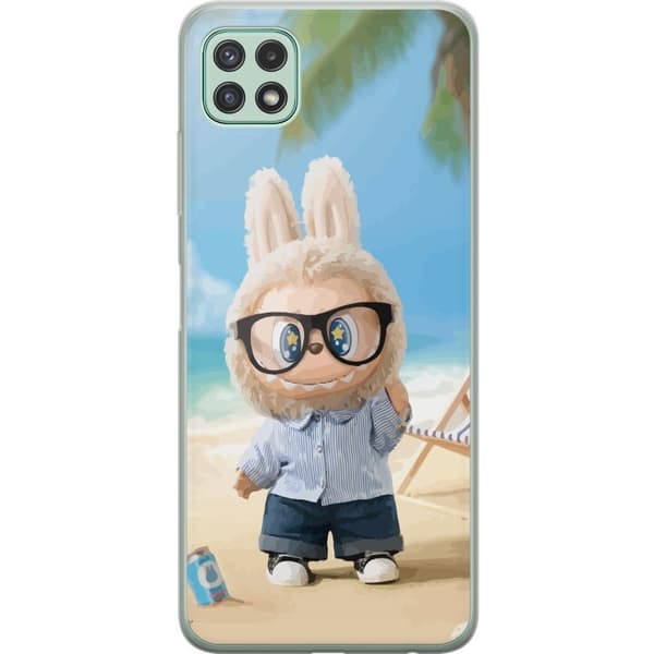 Samsung Galaxy A22 5G Läpinäkyvä kuori Labubu Tummat Unelmat