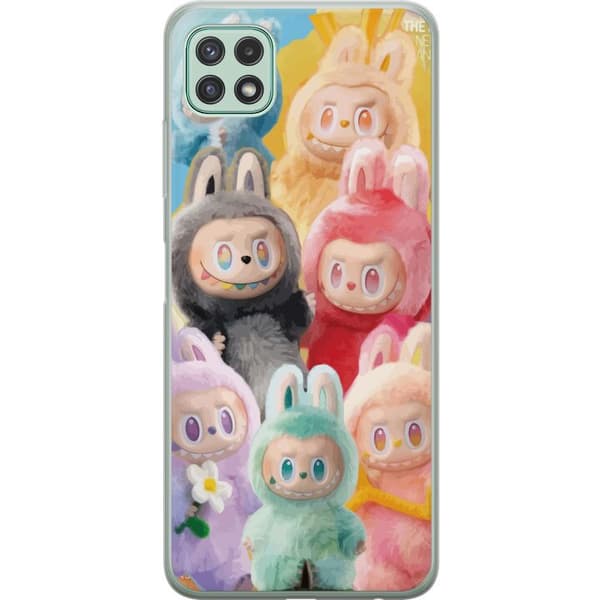 Samsung Galaxy A22 5G Läpinäkyvä kuori Labubu Luonnos Tyyli