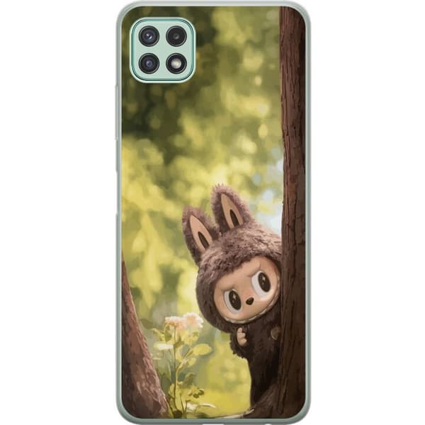 Samsung Galaxy A22 5G Läpinäkyvä kuori Labubu Graffiti Vibes – Katutaide hirviömuodossa
