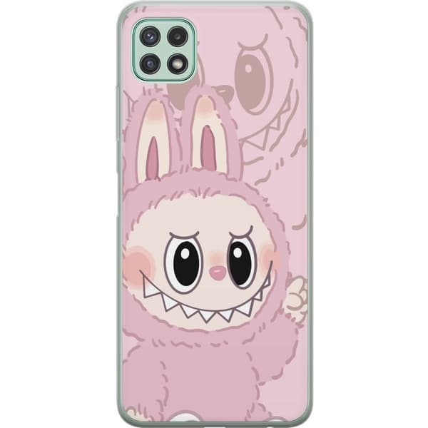 Samsung Galaxy A22 5G Läpinäkyvä kuori Labubu Floral Freak