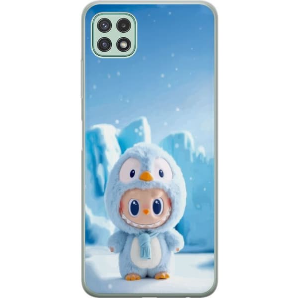 Samsung Galaxy A22 5G Gennemsigtig cover sort ridder fortnite