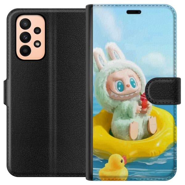 Samsung Galaxy A23 Tegnebogsetui Labubu Stripe Attack - Striber møder monstre
