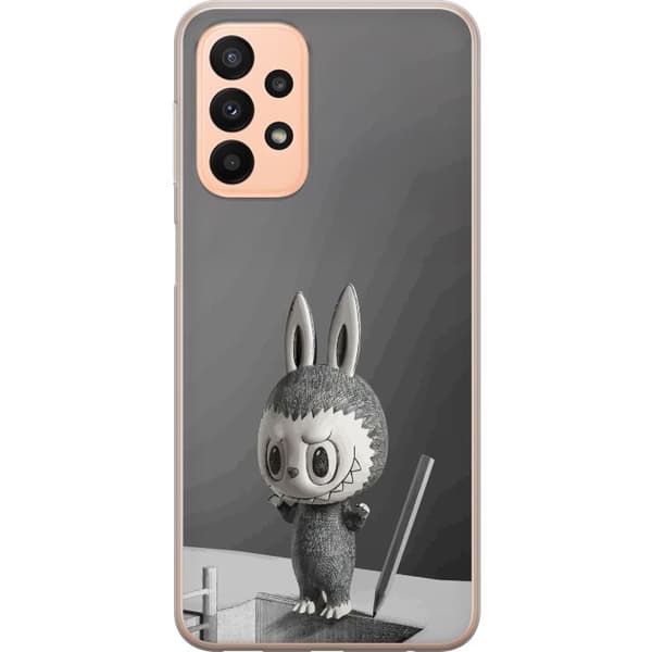 Samsung Galaxy A23 Gennemsigtig cover Pop Mart MEGA LABUBU LABUBU Sketch 1000%