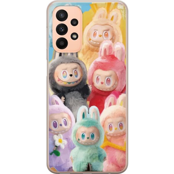 Samsung Galaxy A23 Gennemsigtig cover Labubu Skitse Stil