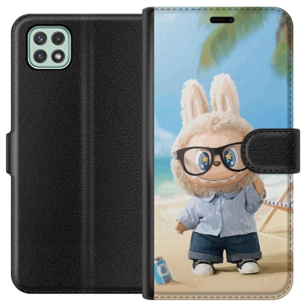 Samsung Galaxy A22 5G Lompakkokotelo Labubu Tummat Unelmat