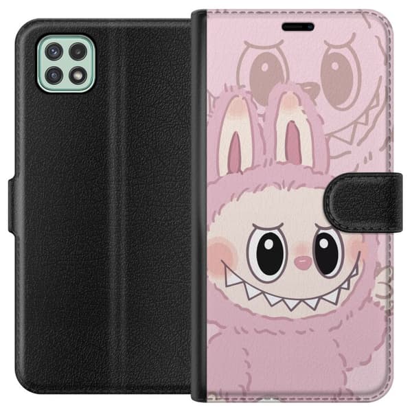 Samsung Galaxy A22 5G Lompakkokotelo Labubu Floral Freak