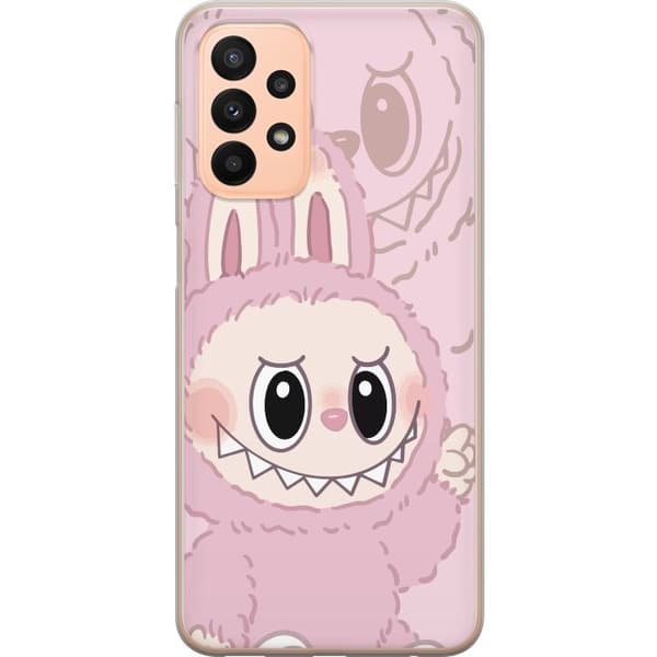Samsung Galaxy A23 5G Gennemsigtig cover Labubu Floral Freak