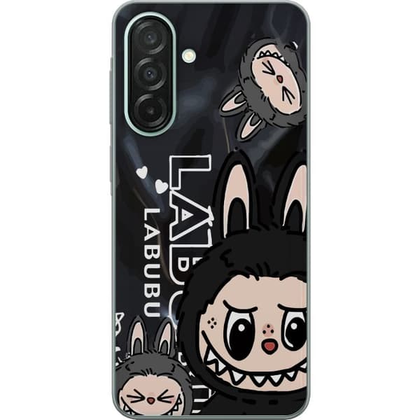Samsung Galaxy A26 Gjennomsiktig deksel <nl>Labubu Black Energy - Svart mønster i gatestil