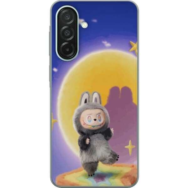 Samsung Galaxy A26 Gjennomsiktig deksel Labubu Neon Pop - Neonfarget pop art-monster