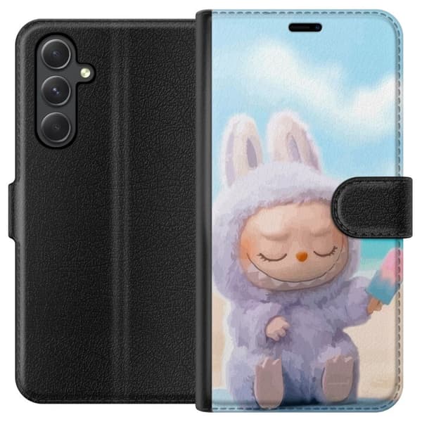 Samsung Galaxy A25 Tegnebogsetui Labubu Lyserød Stemning