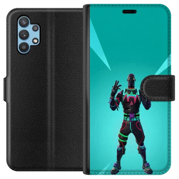 Samsung Galaxy A32 5G Tegnebogsetui sort ridder fortnite