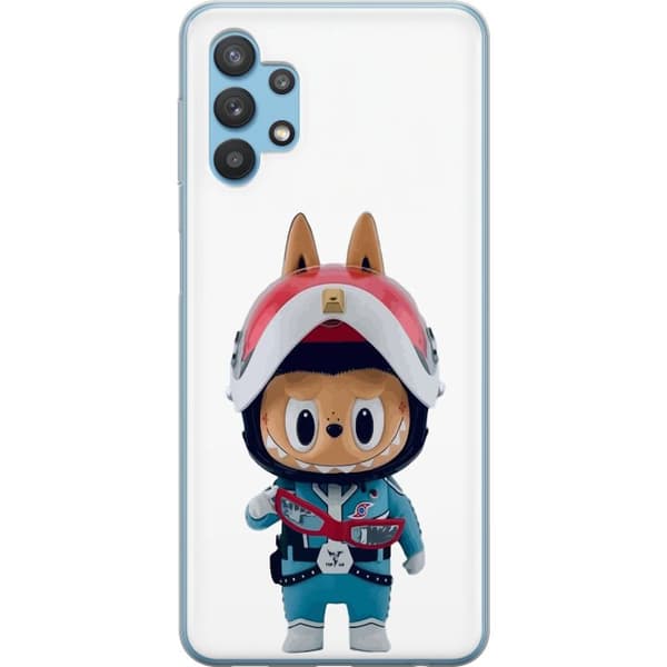 Samsung Galaxy A32 5G Gennemsigtig cover How2work Labubu Monstre x Ultraman Blue Figur