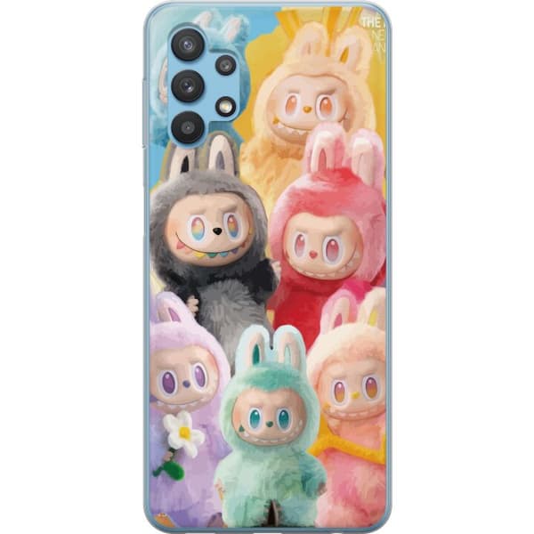 Samsung Galaxy A32 5G Läpinäkyvä kuori Labubu Luonnos Tyyli