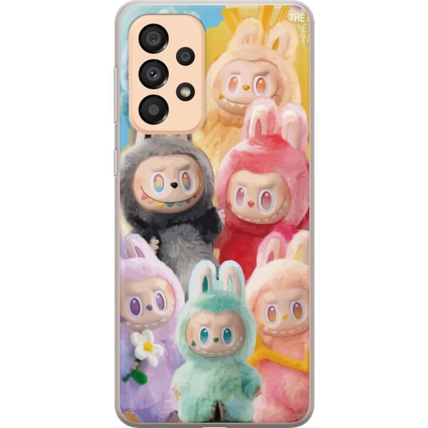 Samsung Galaxy A33 5G Läpinäkyvä kuori Labubu Luonnos Tyyli
