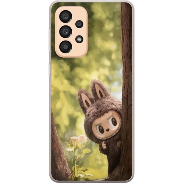 Samsung Galaxy A33 5G Gennemsigtig cover Labubu Graffiti Vibes – Gadekunst i monsterform