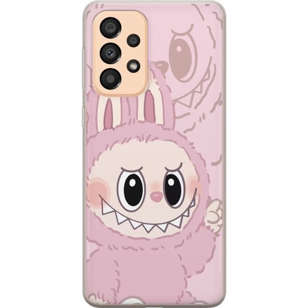 Samsung Galaxy A33 5G Läpinäkyvä kuori Labubu Floral Freak