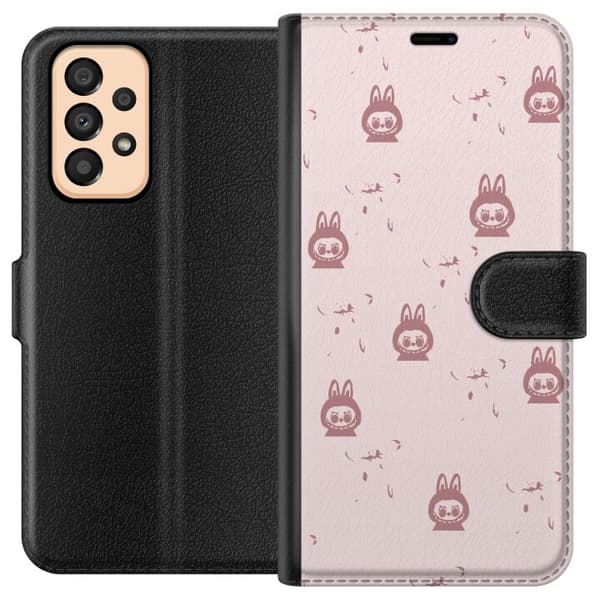 Samsung Galaxy A33 5G Tegnebogsetui Labubu Neon Pop - Neonfarvet pop art monster