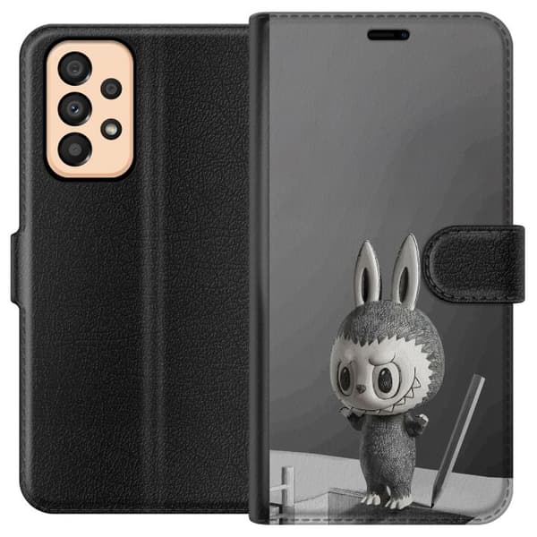 Samsung Galaxy A33 5G Tegnebogsetui Pop Mart MEGA LABUBU LABUBU Sketch 1000%