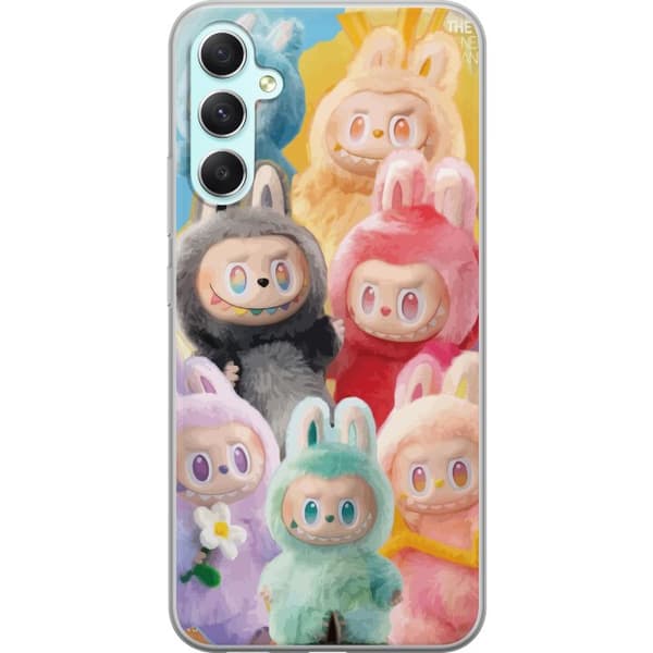 Samsung Galaxy A34 Läpinäkyvä kuori Labubu Luonnos Tyyli