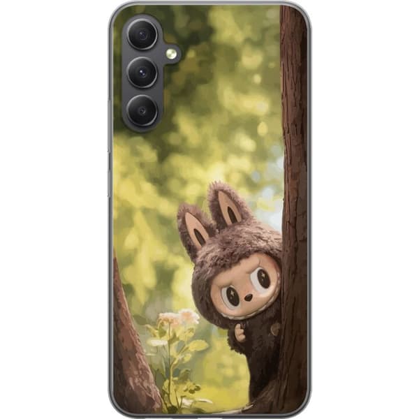 Samsung Galaxy A35 Gjennomsiktig deksel Labubu Graffiti Vibes – Gatukunst i Monsterform