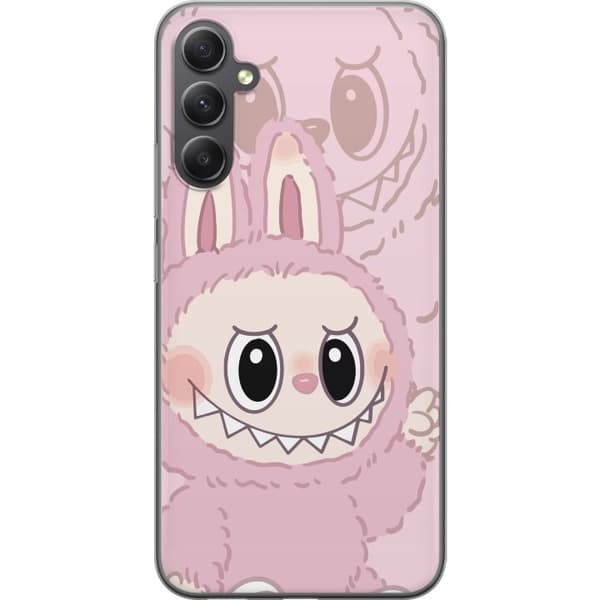 Samsung Galaxy A35 Gennemsigtig cover Labubu Floral Freak