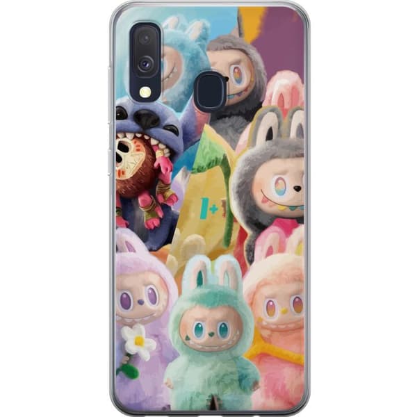 Samsung Galaxy A40 Läpinäkyvä kuori iso