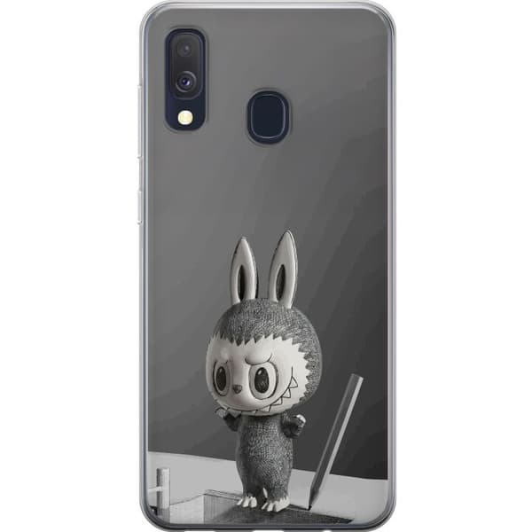 Samsung Galaxy A40 Gennemsigtig cover Pop Mart MEGA LABUBU LABUBU Sketch 1000%