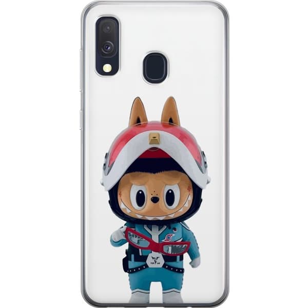 Samsung Galaxy A40 Läpinäkyvä kuori How2work Labubu hirviöt x Ultraman Blue -hahmo