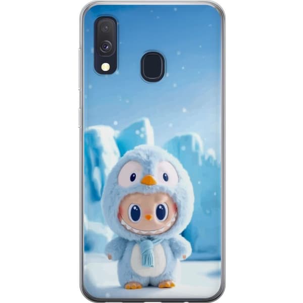 Samsung Galaxy A40 Läpinäkyvä kuori musta ritari fortnite