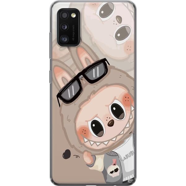Samsung Galaxy A41 Läpinäkyvä kuori Labubu Rainbow Chaos