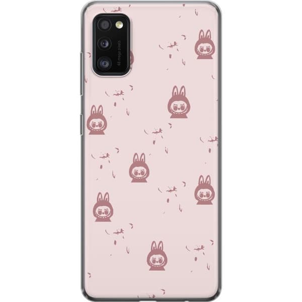 Samsung Galaxy A41 Gjennomsiktig deksel Labubu Neon Pop - Neonfarget pop art monster