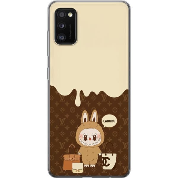 Samsung Galaxy A41 Läpinäkyvä kuori Labubu Blue Chill - Sinisen sävyt ja rauhallinen ilme