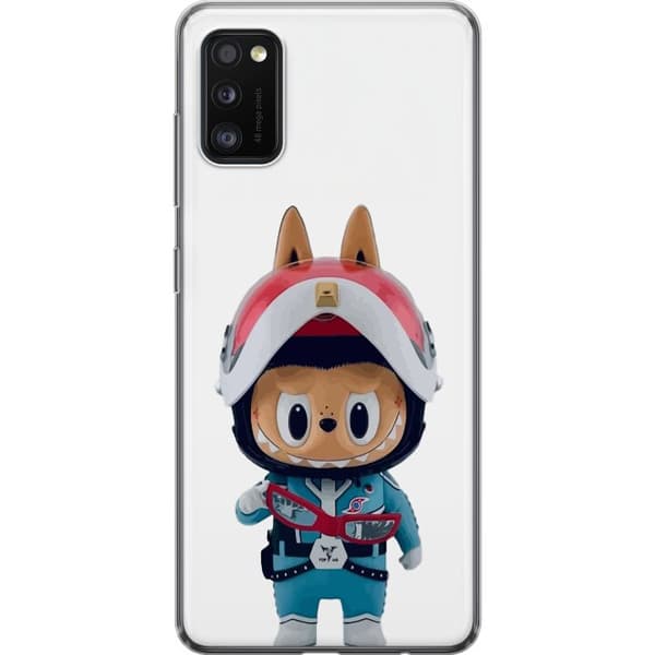 Samsung Galaxy A41 Gjennomsiktig deksel How2work Labubu Monstrene x Ultraman Blue Figur