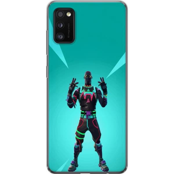 Samsung Galaxy A41 Läpinäkyvä kuori musta ritari fortnite