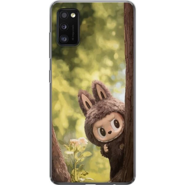 Samsung Galaxy A41 Gennemsigtig cover Labubu Graffiti Vibes – Gadekunst i monsterform