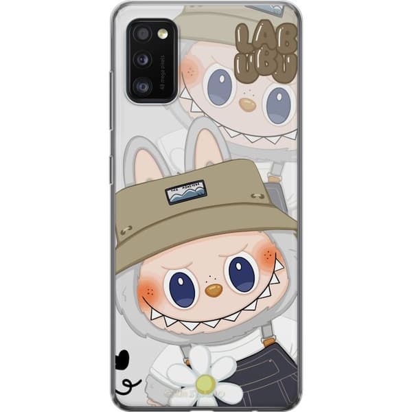 Samsung Galaxy A41 Läpinäkyvä kuori Labubu Minimal Mood - Yksinkertainen ja tyylikäs hirviösuunnittelu