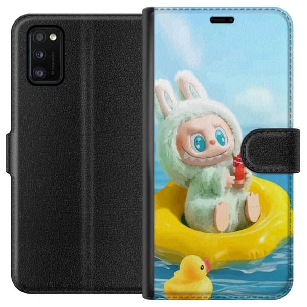 Samsung Galaxy A41 Tegnebogsetui Labubu Stripe Attack - Striber møder monstre