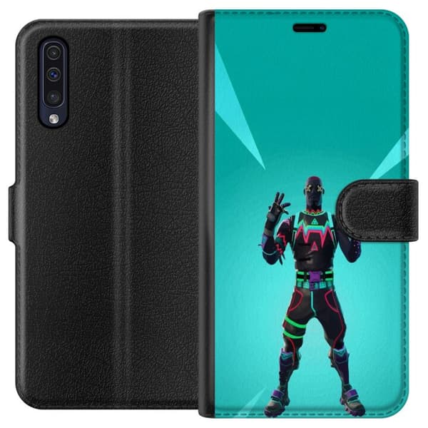 Samsung Galaxy A50 Lommeboketui svart ridder fortnite