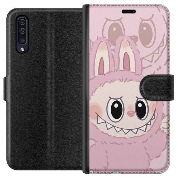 Samsung Galaxy A50 Lompakkokotelo Labubu Floral Freak
