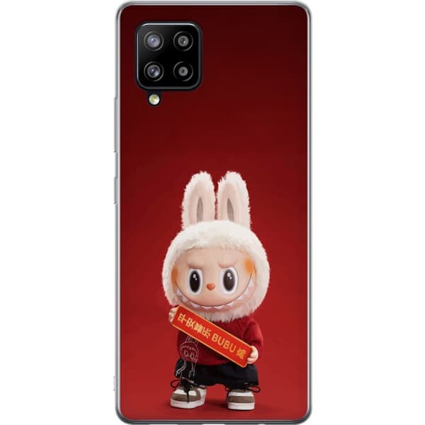Samsung Galaxy A42 5G Gennemsigtig cover Pop Mart The Monsters Labubu Held og Lykke Vinyl Plysdukke