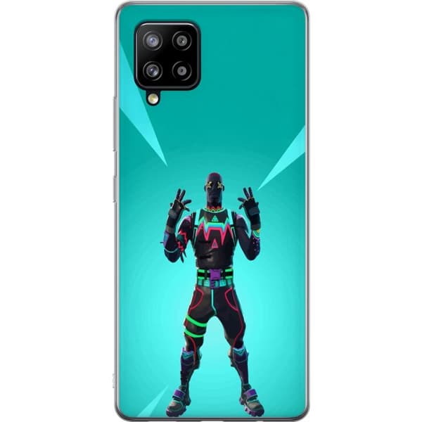 Samsung Galaxy A42 5G Gennemsigtig cover sort ridder fortnite