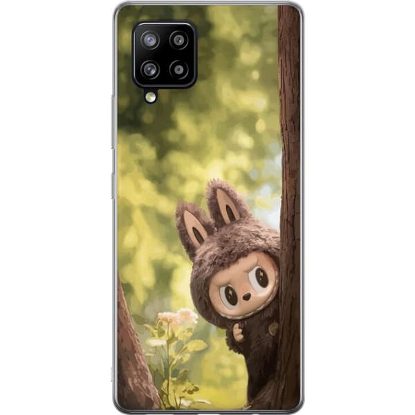 Samsung Galaxy A42 5G Genomskinligt Skal Labubu Graffiti Vibes – Gatukonst i monsterform