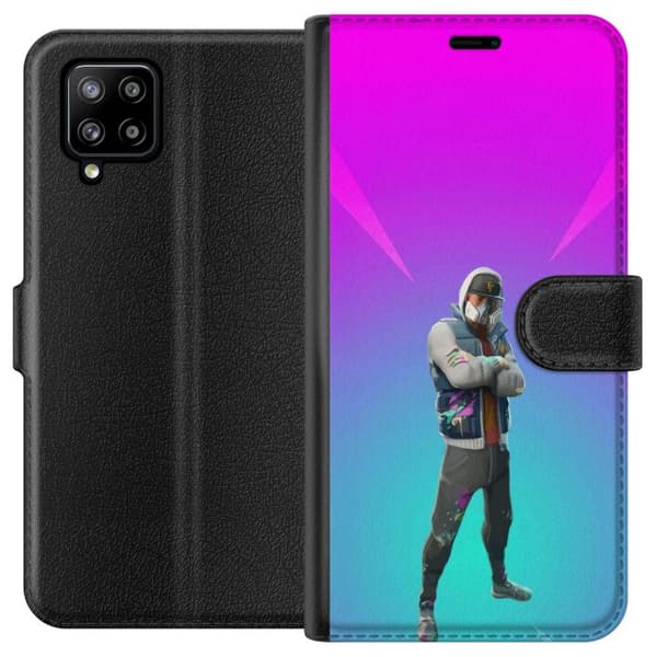 Samsung Galaxy A42 5G Tegnebogsetui sort ridder fortnite