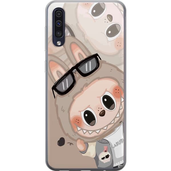 Samsung Galaxy A50 Gennemsigtig cover Labubu Rainbow Chaos