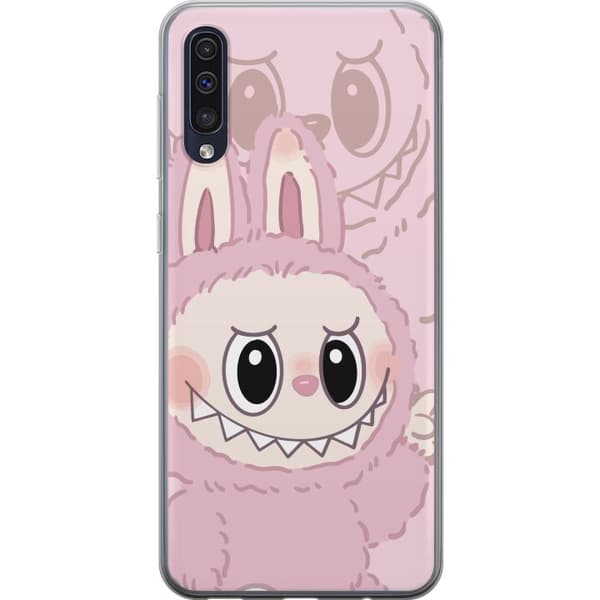 Samsung Galaxy A50 Läpinäkyvä kuori Labubu Floral Freak