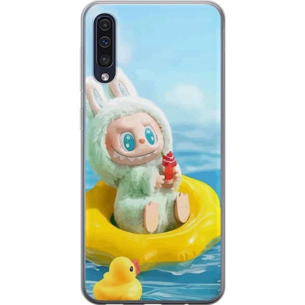 Samsung Galaxy A50 Gjennomsiktig deksel Labubu Stripe Attack - Striper møter monstre