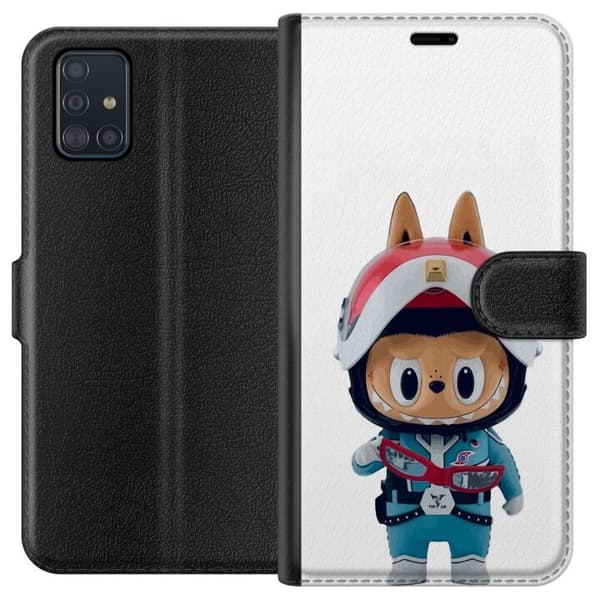 Samsung Galaxy A51 Tegnebogsetui How2work Labubu Monstre x Ultraman Blue Figur