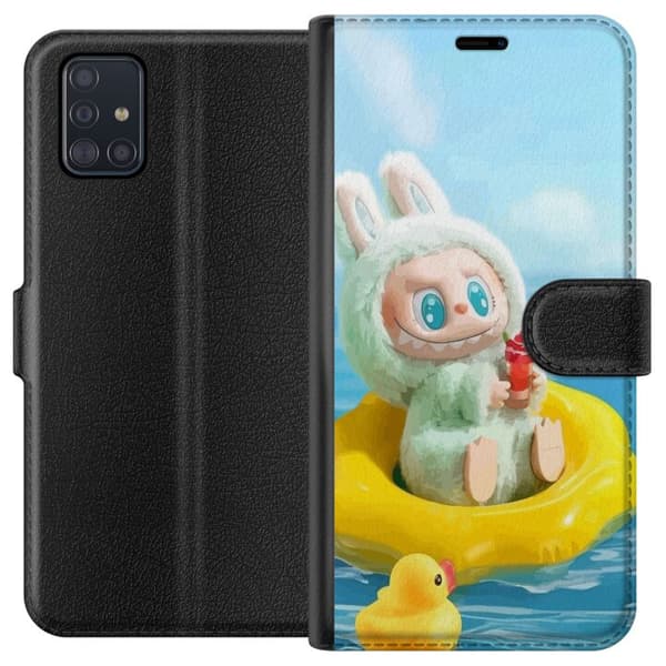 Samsung Galaxy A51 Lommeboketui Labubu Stripe Attack - Striper møter monstre