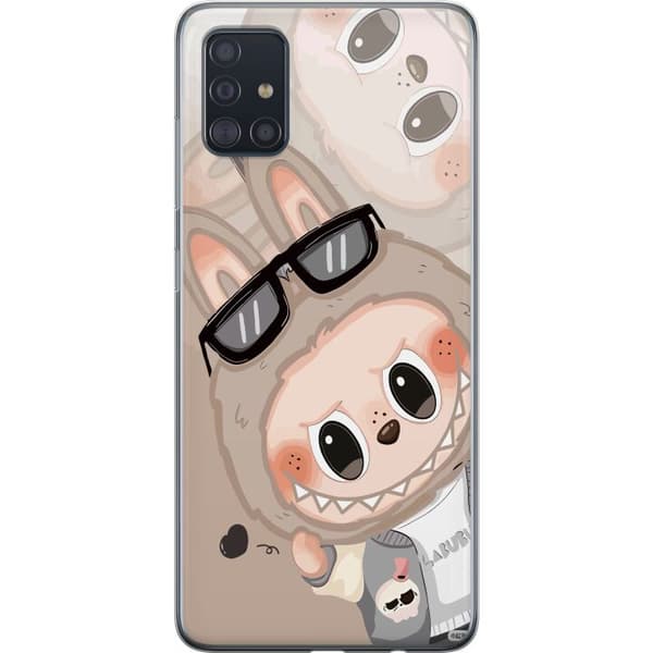 Samsung Galaxy A51 Gennemsigtig cover Labubu Rainbow Chaos